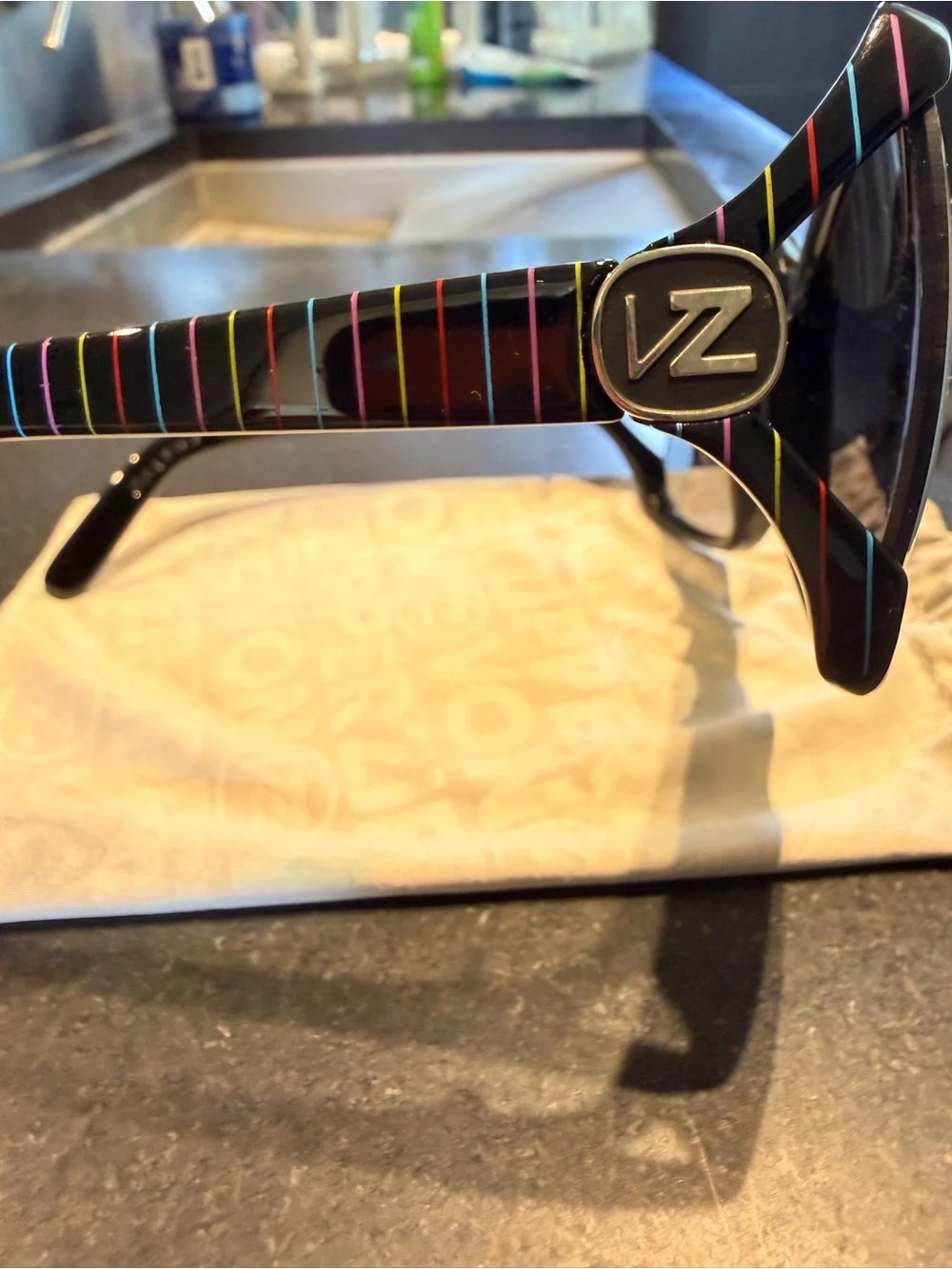 VON ZIPPER DHARMA Black Oversized Women's Sunglasses -